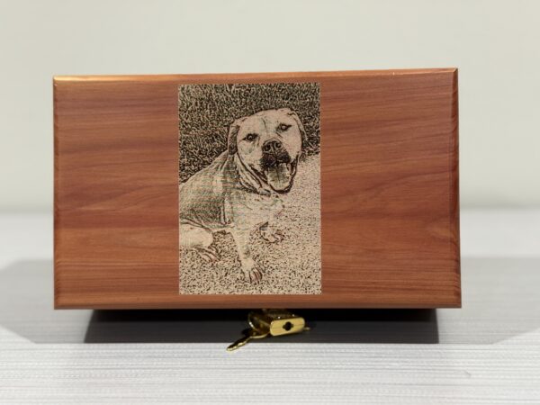 Cedar Urn (Custom Photo)