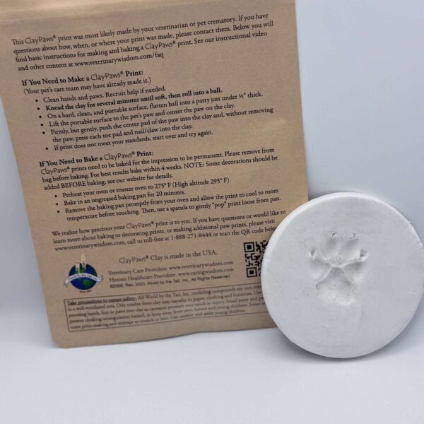 Alternative view of Bake Clay Paw Print