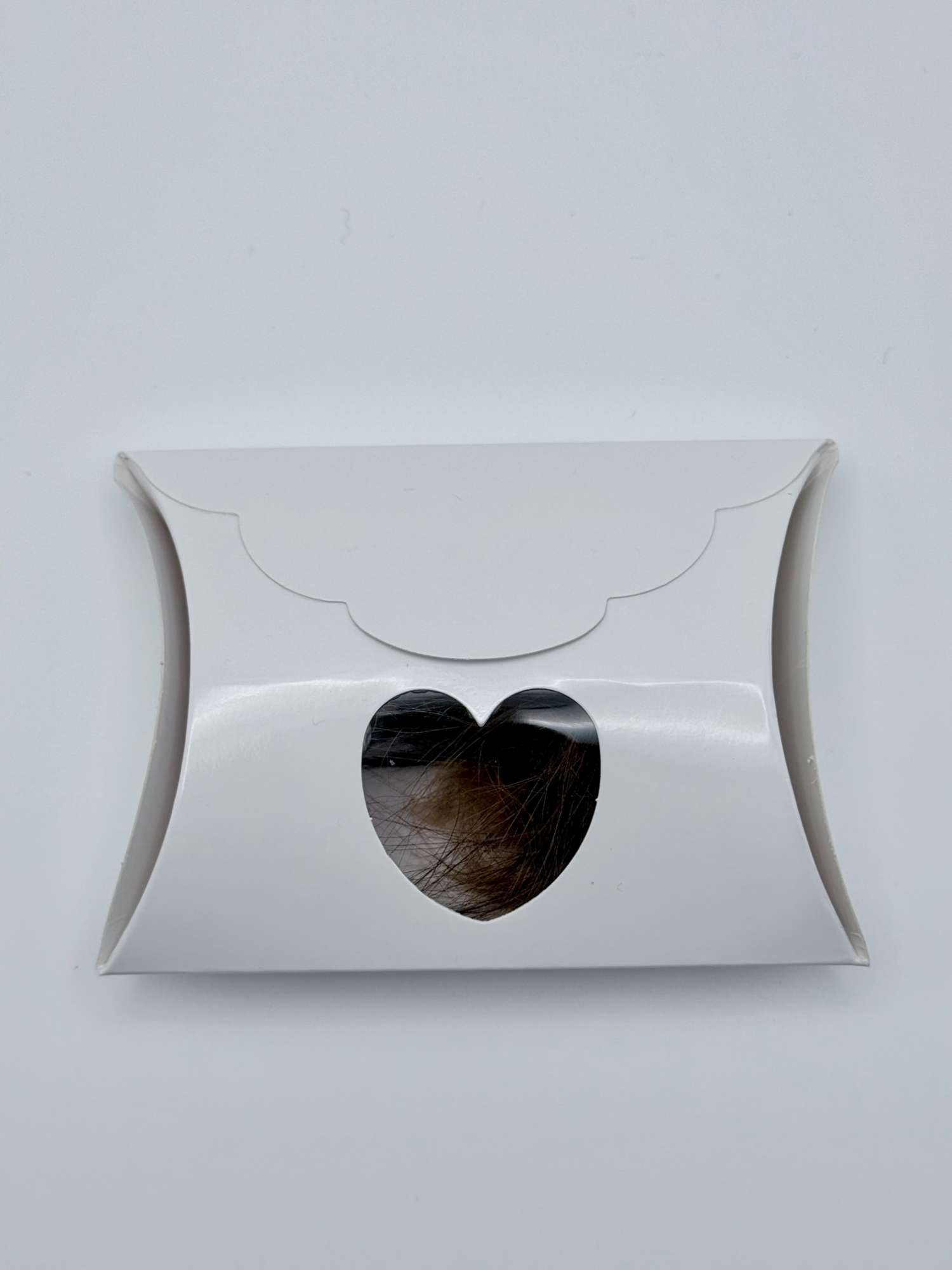 Hair Clipping in Heart Envelope