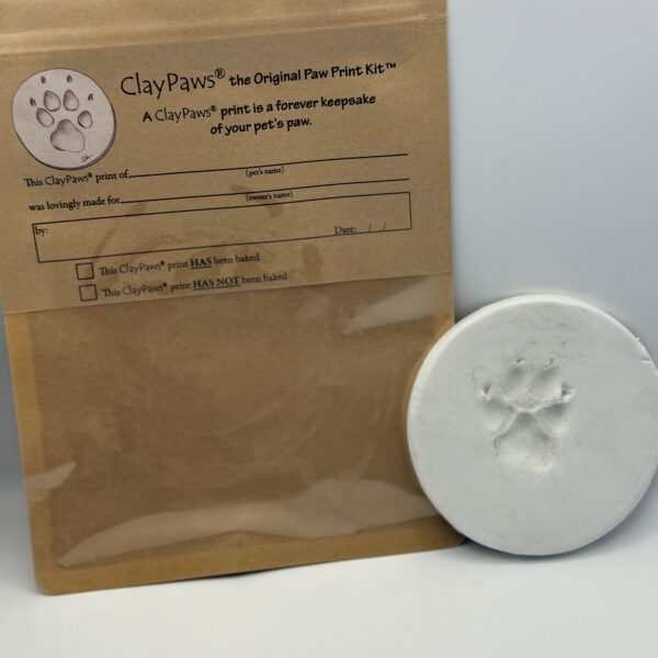 Bake Clay Paw Print